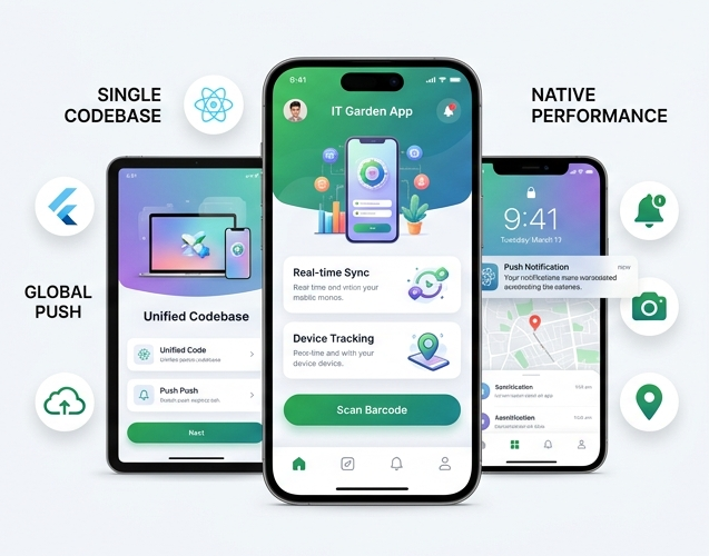IT Garden BD Mobile App Interface Preview